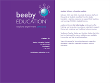 Tablet Screenshot of beeby-education.co.uk